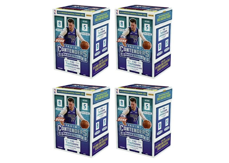 2020-21 Panini Contenders Basketball Blaster Box 4x Lot
