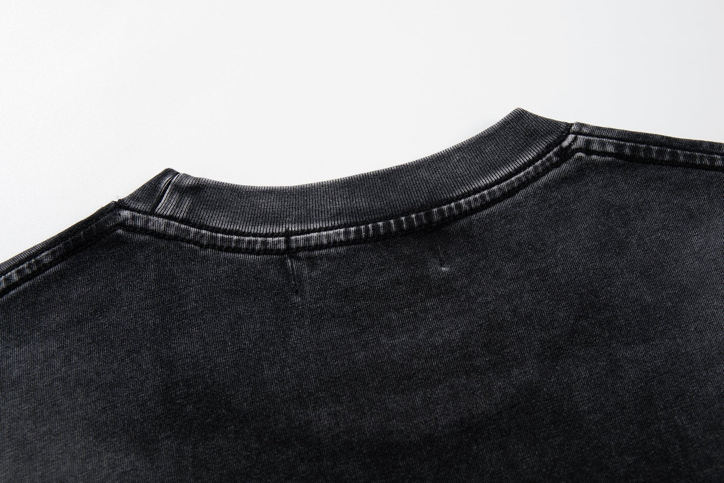 MAJESTIK Washed Black Astronaut Rose Graphic T-Shirt ¡ª detail