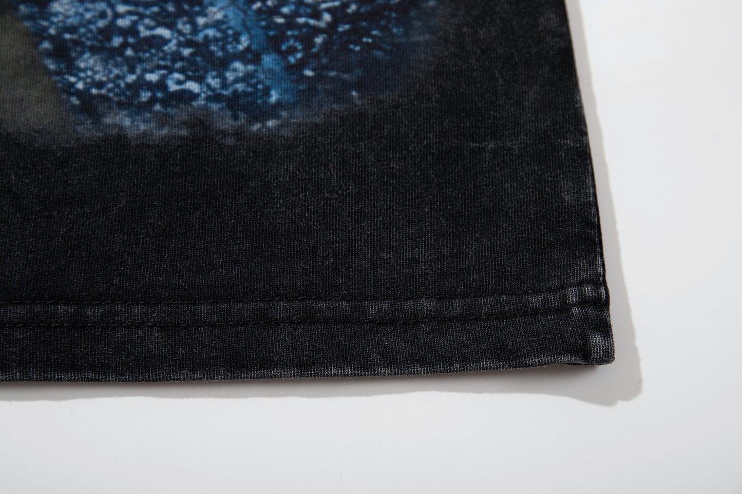 MAJESTIK Blue Football Graphic T-Shirt ¡ª detail