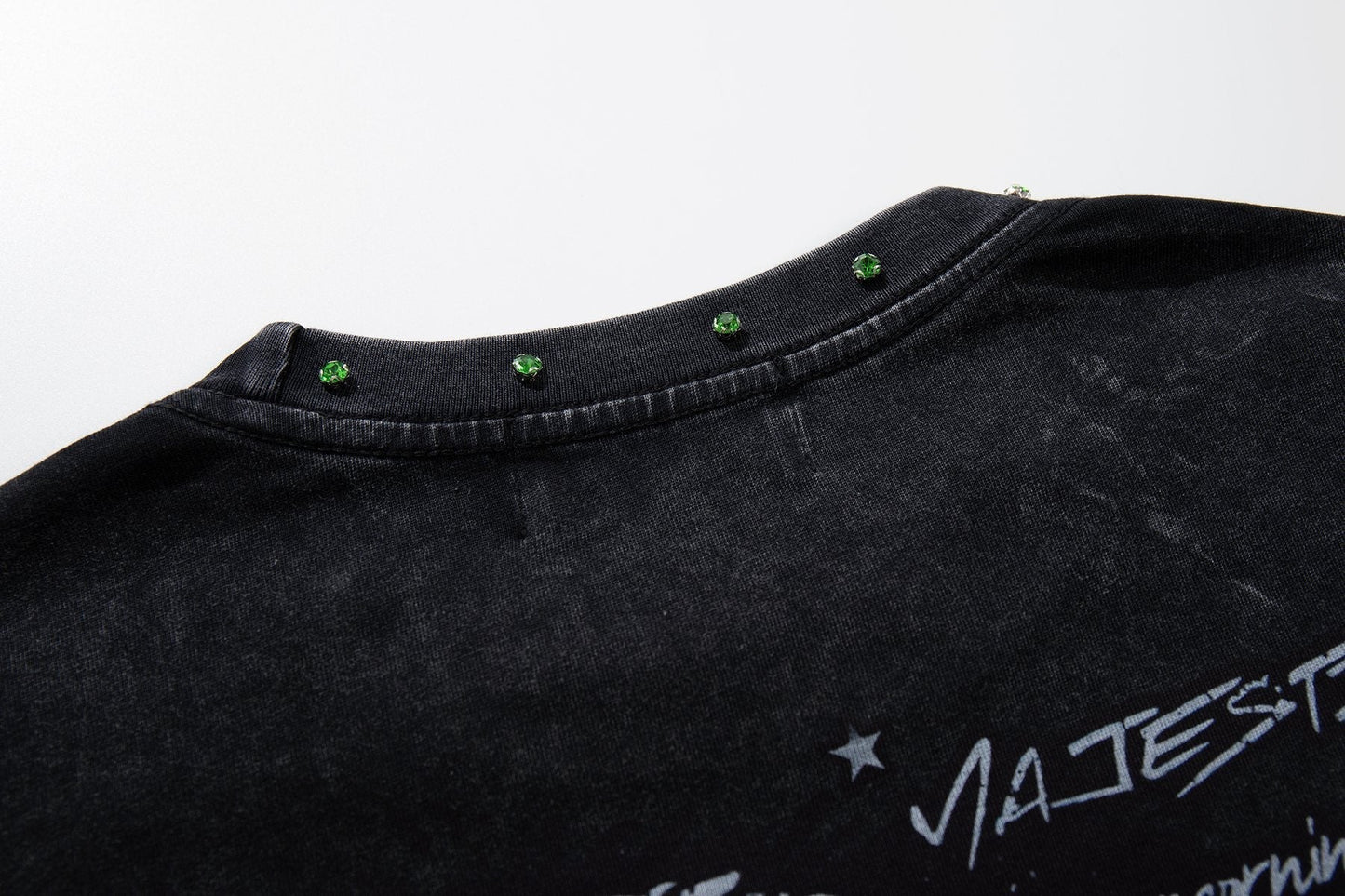 MAJESTIK New York Skull Graphic Sleeveless T-Shirt ¡ª detail