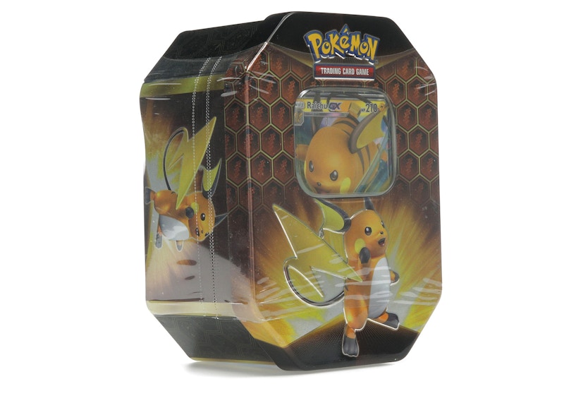 2019 Pokemon Hidden Fates Raichu Tin