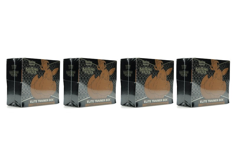 Pok¨¦mon TCG Sword & Shield Shining Fates Elite Trainer Box 4X Lot
