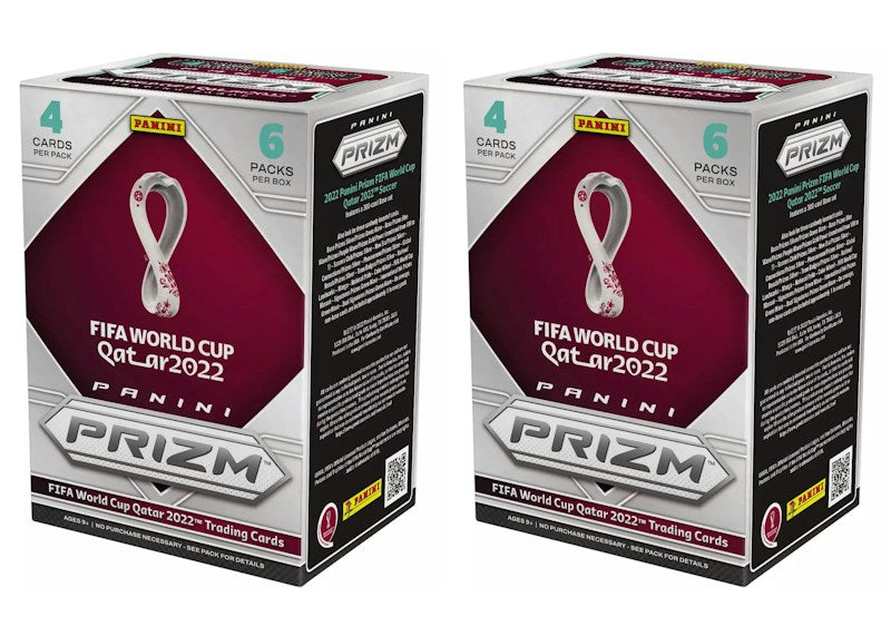 2022 Panini Prizm FIFA World Cup Qatar Soccer Blaster Box 2x Lot
