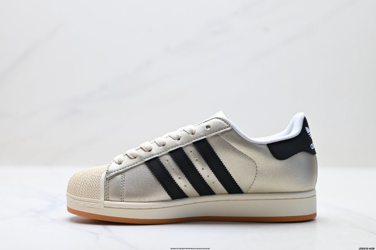 adidas Originals Superstar ¡ª Champagne Gold & Black | Gum Shell Toe
