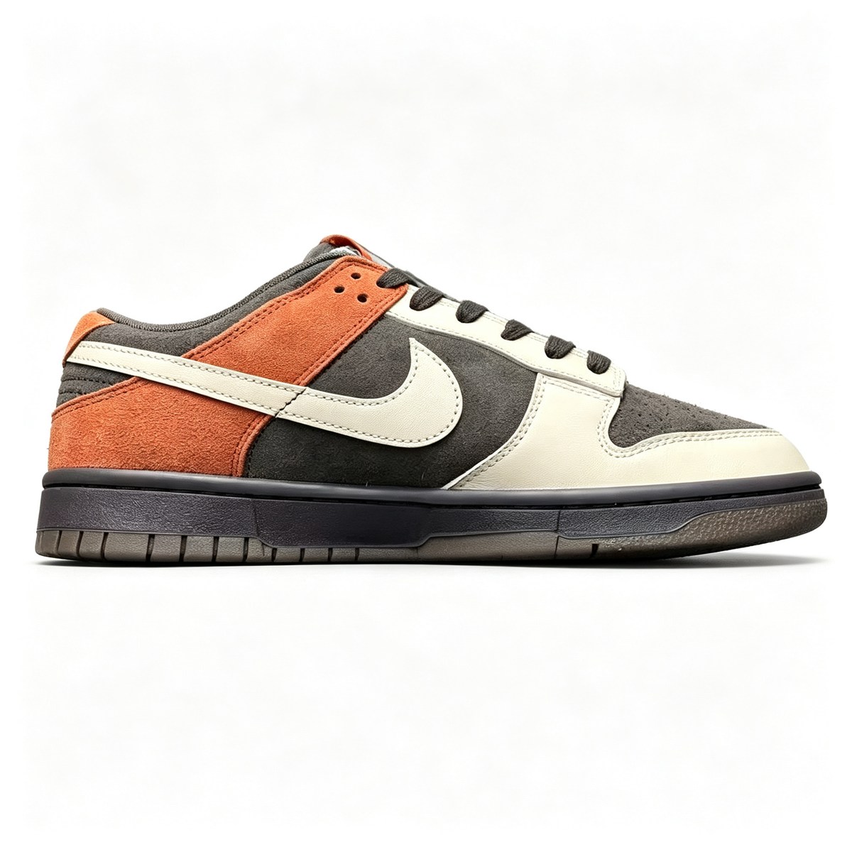 Nike Dunk Low 'Dark Grey / Burnt Orange' ¡ª Suede & Dark Gum Sneakers