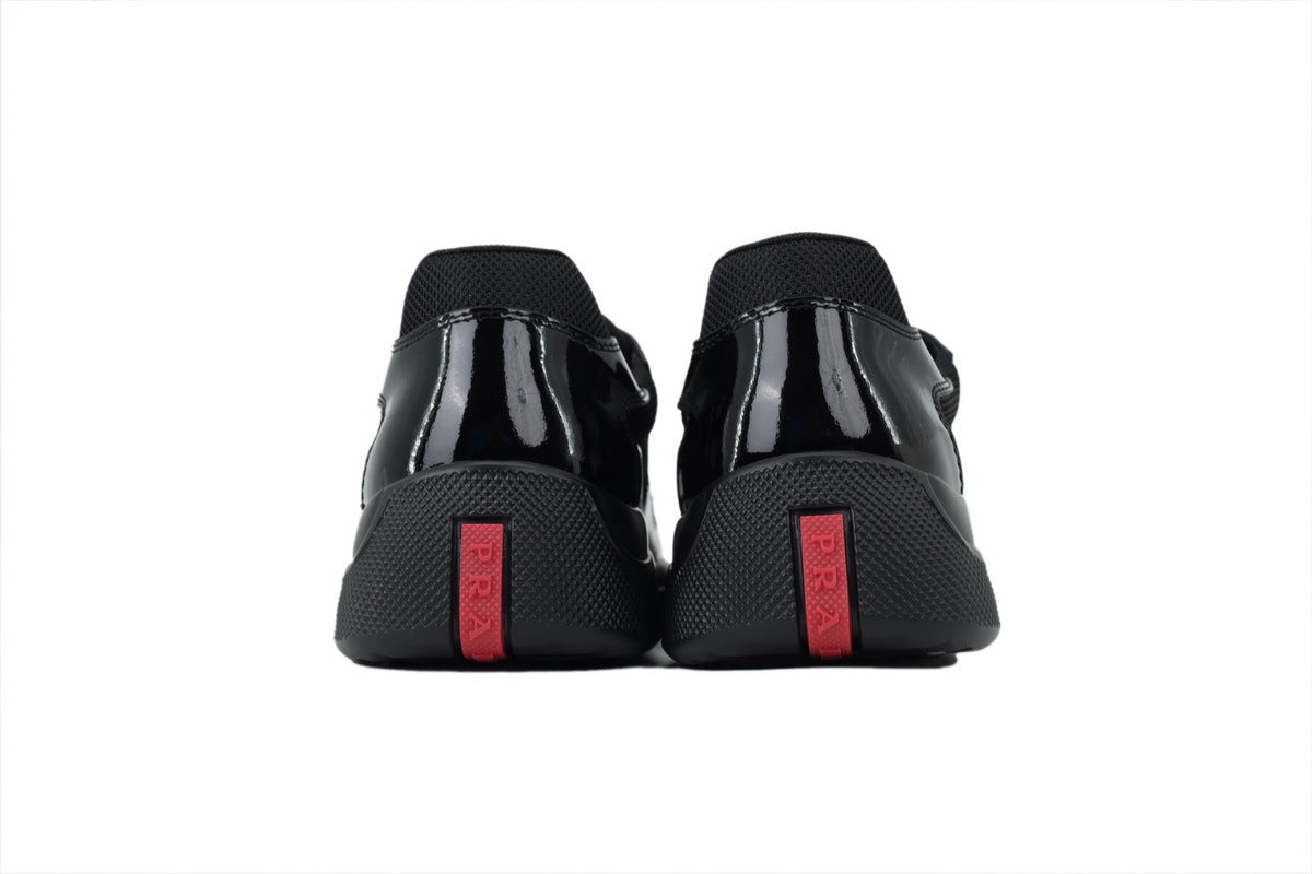 Prada America's Cup Sneakers slip ons womens  prada designer mens shoes black