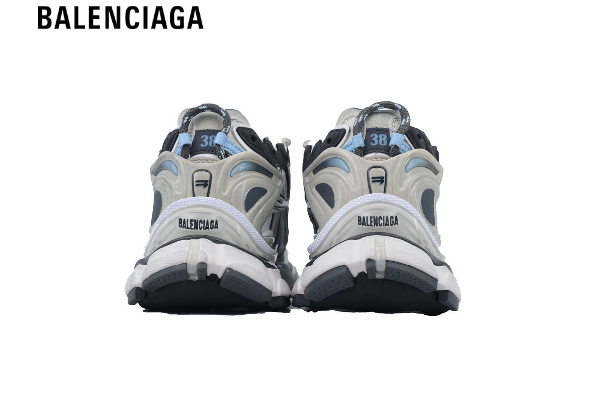 Balenciaga Runner Sneaker ¡ª White Mesh, Black & Beige Synthetic Overlays