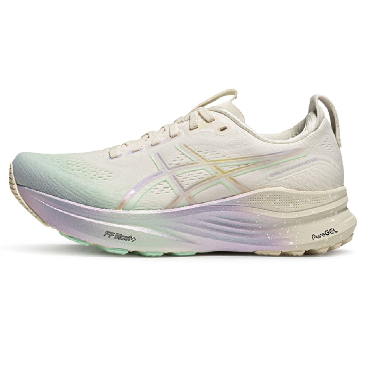 Asics  shoes  neutral running shoes mens  sneakers Gel-Kayano 32 Cream / Iridescent Gradient