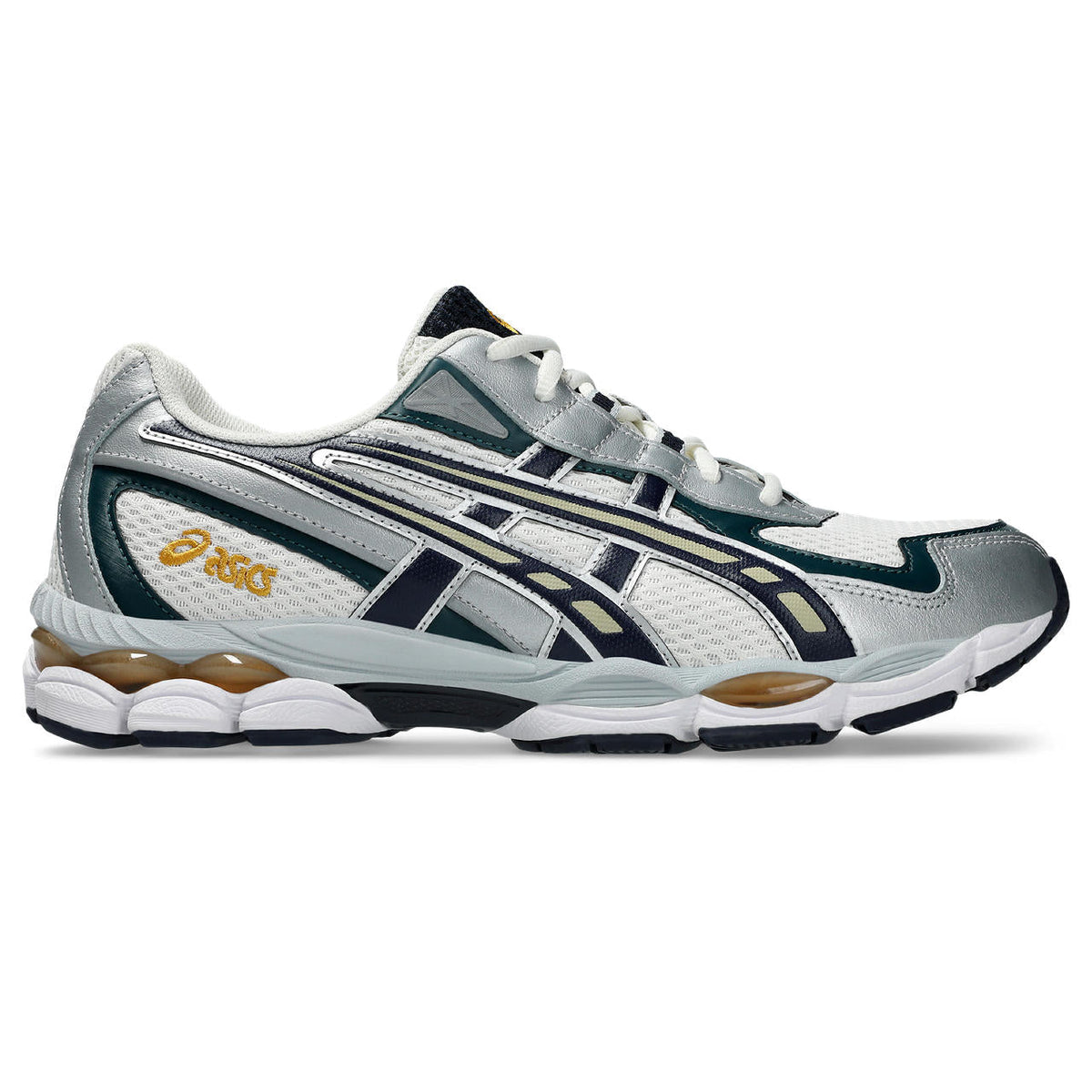 Asics womens shoes  neutral running shoes mens  sneakers Gel-Kayano 14 ¨C Silver/Green/Navy Sneaker