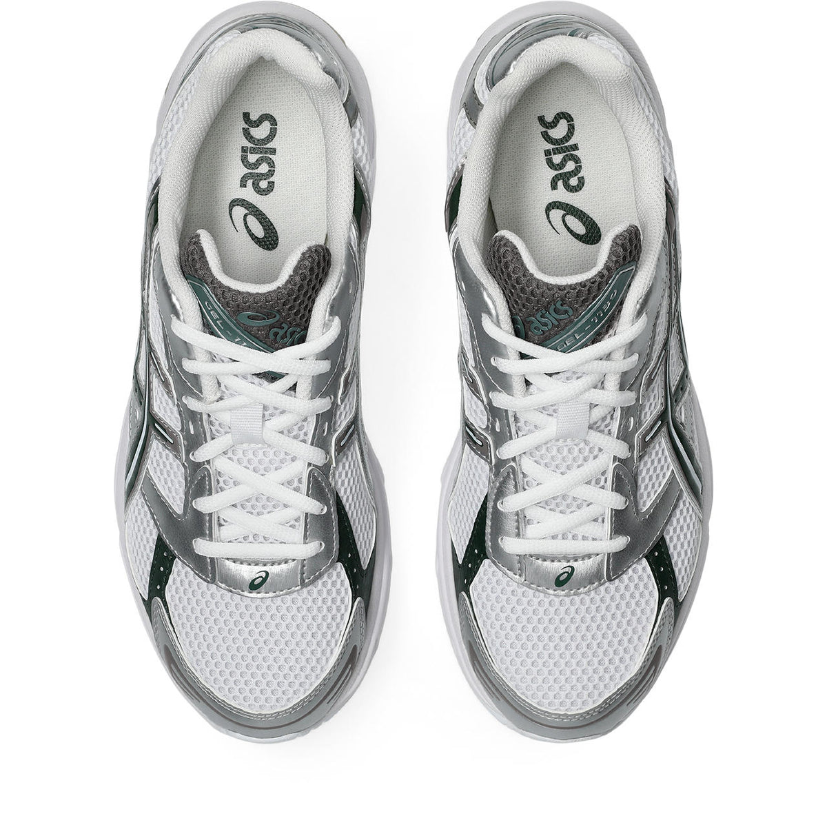 Asics womens shoes  neutral running shoes mens  sneakers Gel-1130 ¨C White/Silver/Dark Green Sneaker