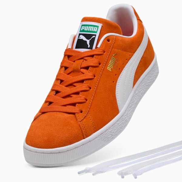 PUMA Suede Classic Orange?White?Gold puma shoes for men  womens shoes  roma shoes