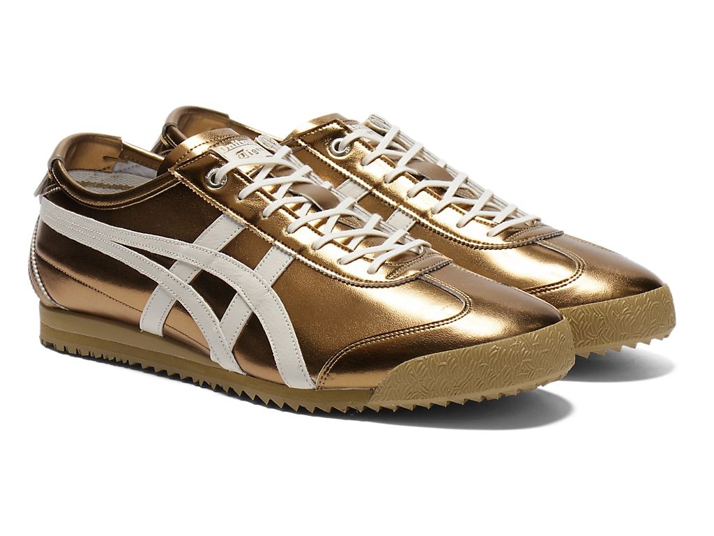 Onitsuka Tiger Mexico 66 Unisex Sneakers ¨C Metallic Green White Stripe  running shoes women asics mens shoes