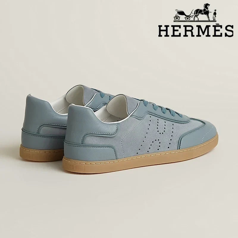 Herm¨¨s Boomerang Denim Blue Sneaker