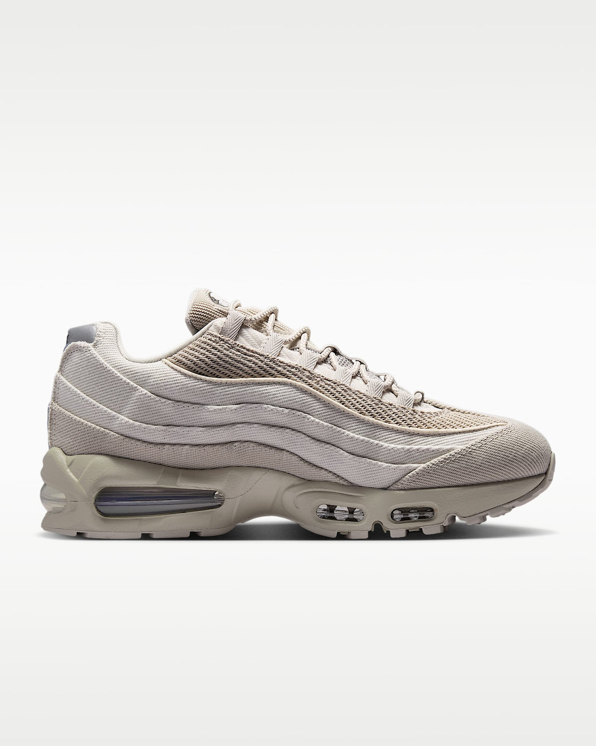 Nike Air Max 95 ¨C Beige Mesh Canvas Athletic Sneakers