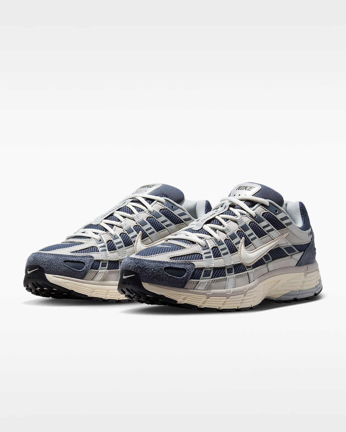 Nike P-6000 ¨C Navy / Beige / Grey Mesh Athletic Sneakers