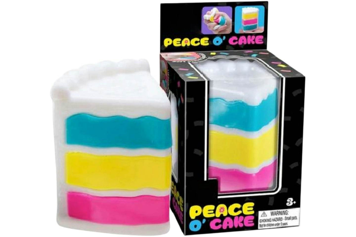 NeeDoh Peace O¡¯ Cake Squishy Fidget Toy Multicolor