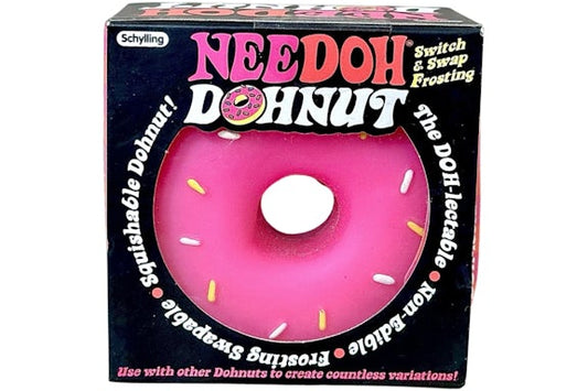 NeeDoh Sprinkled Dohnut Squishy Fidget Toy Pink