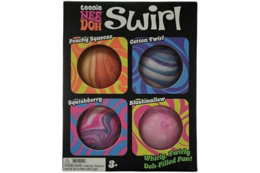 NeeDoh Teenie Swirl Squishy Fidget Toy Set of 4