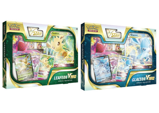 Pok¨¦mon TCG Sword & Shield Leafeon VSTAR/Glaceon VSTAR Special Collection Box 2x Bundle
