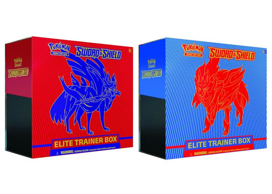 Pok¨¦mon TCG Sword & Shield Zacian/Zamazenta Elite Trainer Box 2x Bundle