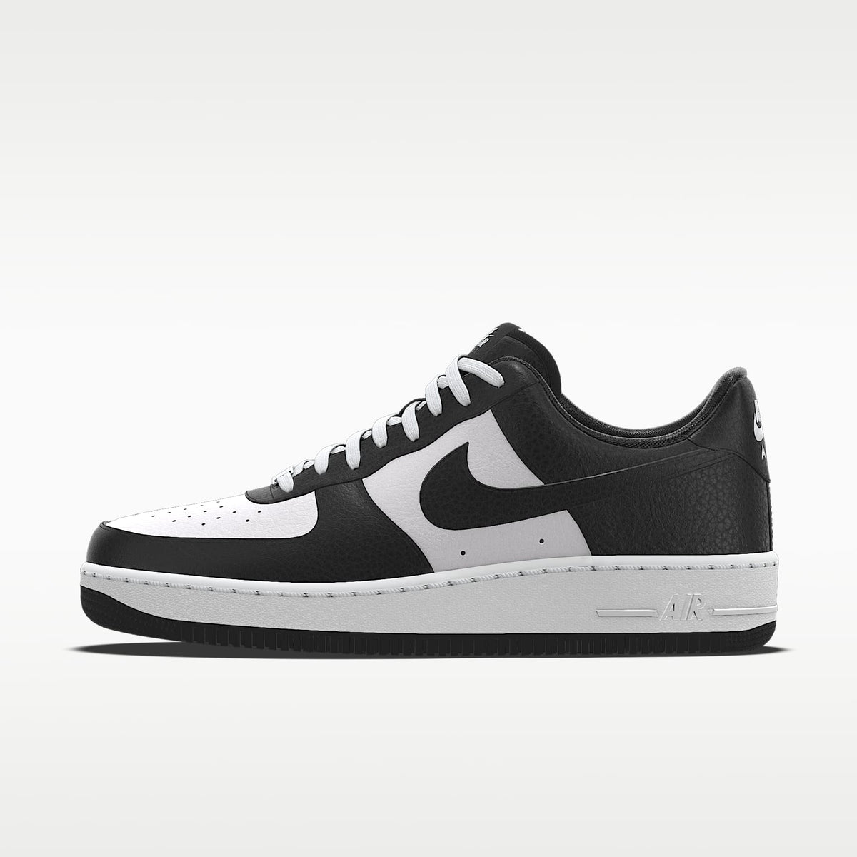 Nike Air Force 1 '07 Black White Panda Color-Block Sneakers mens low top shoes