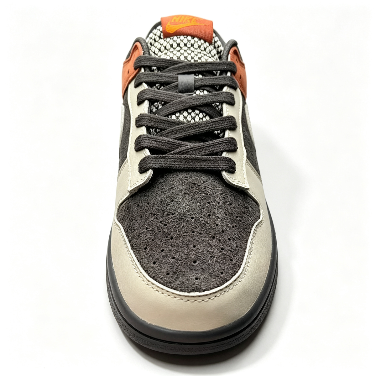 Nike Dunk Low 'Dark Grey / Burnt Orange' ¡ª Suede & Dark Gum Sneakers