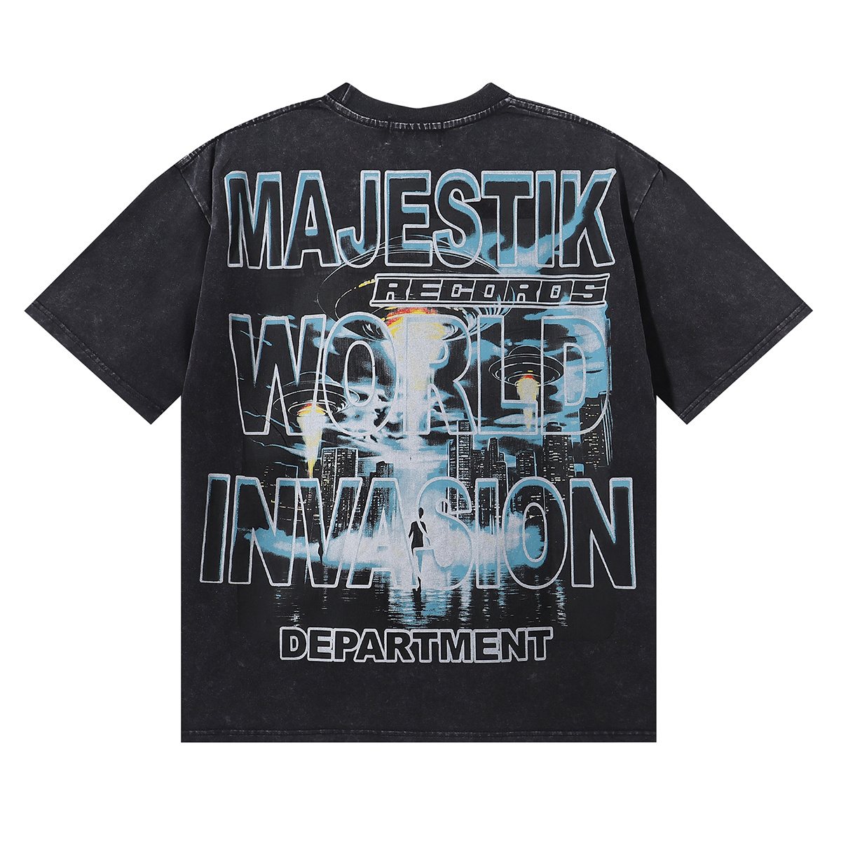 MAJESTIK 16 Department UFO Graphic T-Shirt ¡ª back