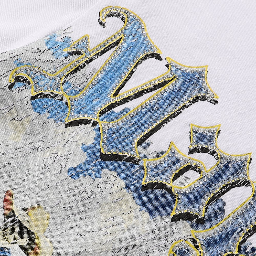 MAJESTIK Western Horse Skeleton Graphic T-Shirt ¡ª detail