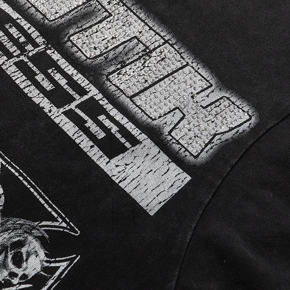 MAJESTIK Death Chain Skull Graphic T-Shirt ¡ª detail