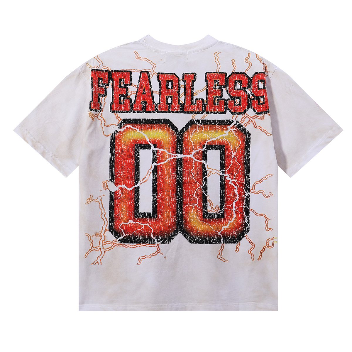MAJESTIK Fearless 00 Football Bear Graphic T-Shirt ¡ª back