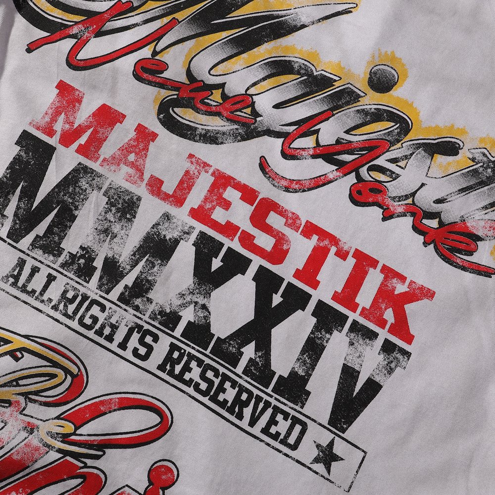 MAJESTIK Liberty Statue Rhinestone Graphic T-Shirt ¡ª detail