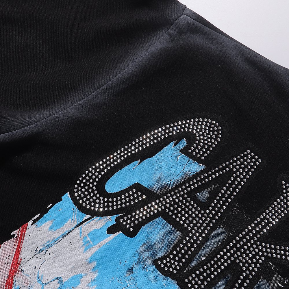 MAJESTIK Carnival Graphic Cropped T-Shirt ¡ª detail