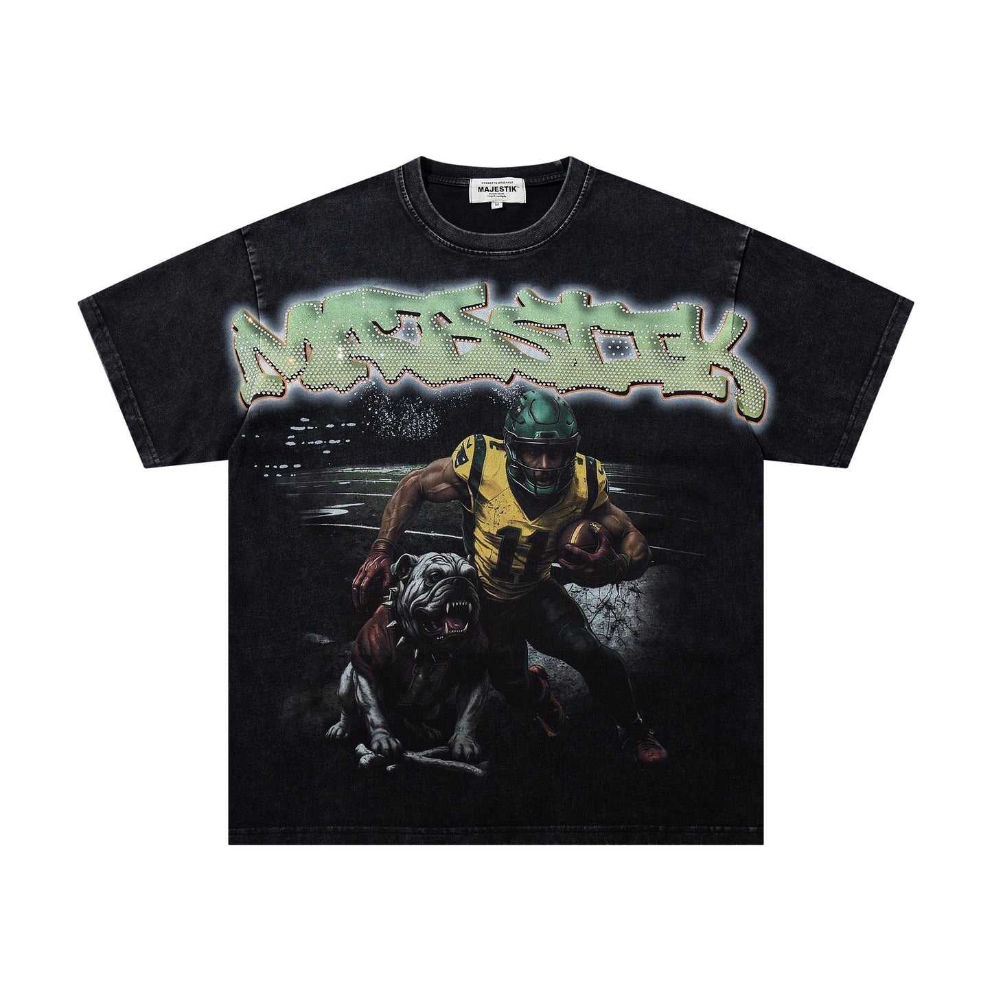MAJESTIK Football Dog Graphic Short-Sleeve T-Shirt ¡ª hero