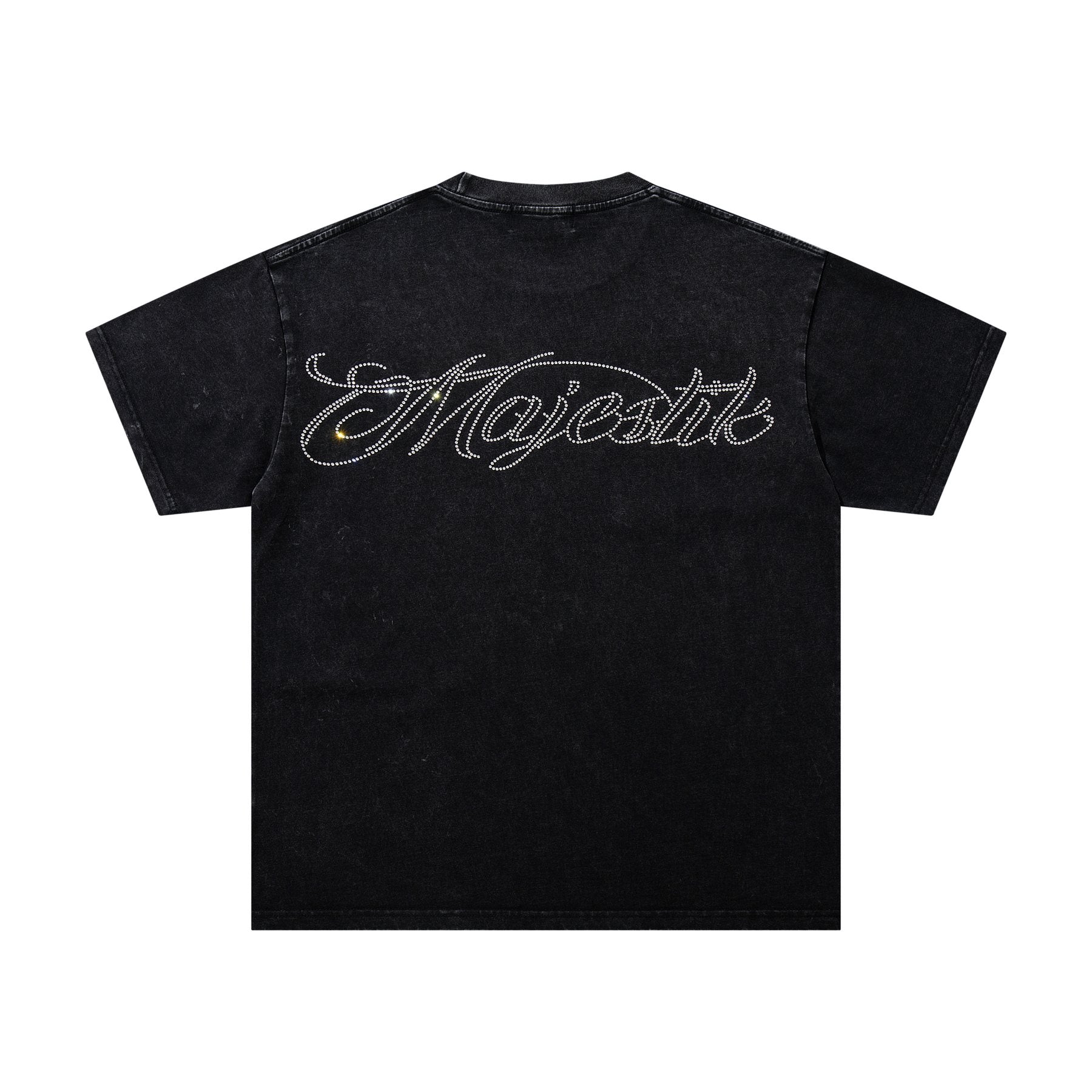 MAJESTIK Blue Football Graphic T-Shirt ¡ª back