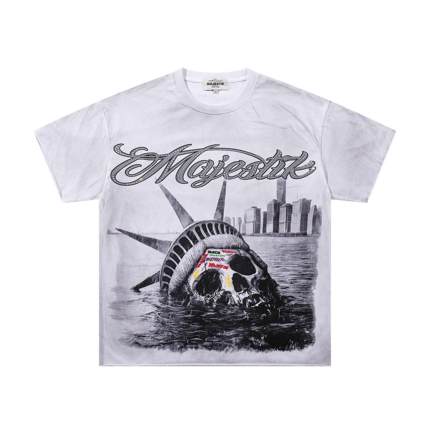 MAJESTIK Tour-Style Back Print T-Shirt ¡ª front