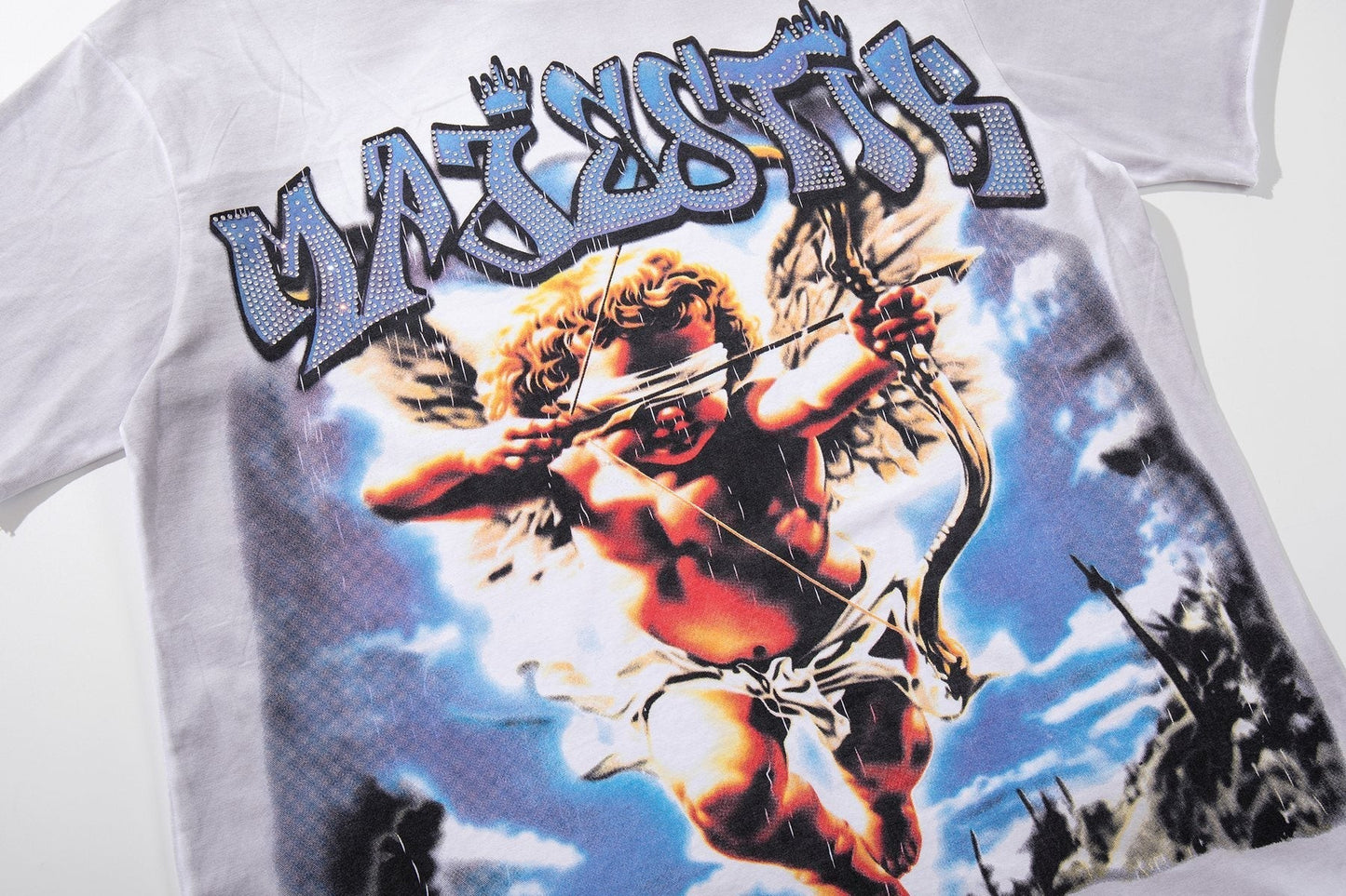 MAJESTIK Cherub Graphic Short-Sleeve T-Shirt ¡ª detail