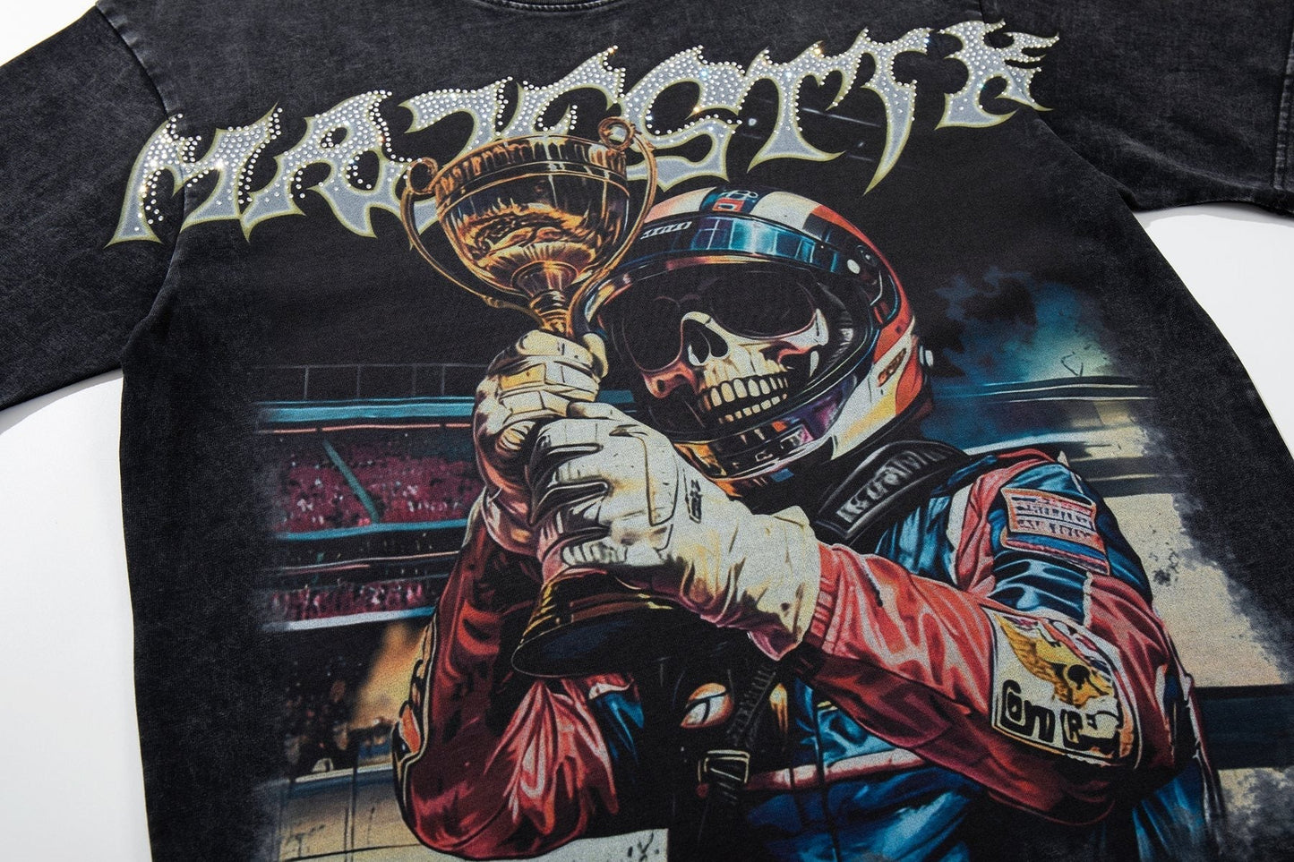 MAJESTIK Astronaut Trophy Graphic T-Shirt ¡ª detail