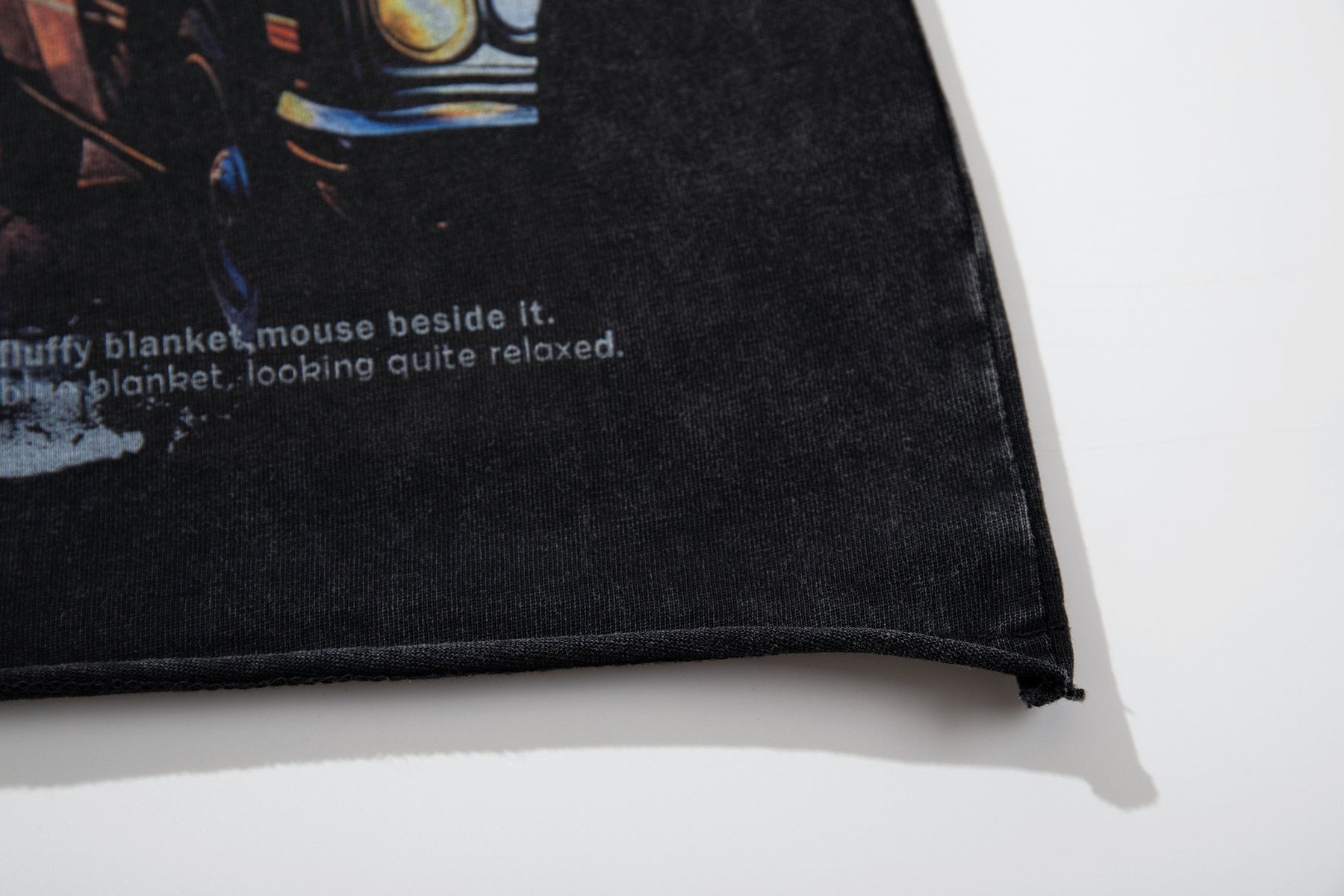 MAJESTIK Washed Black Rhinestone Graphic Short-Sleeve T-Shirt ¡ª detail