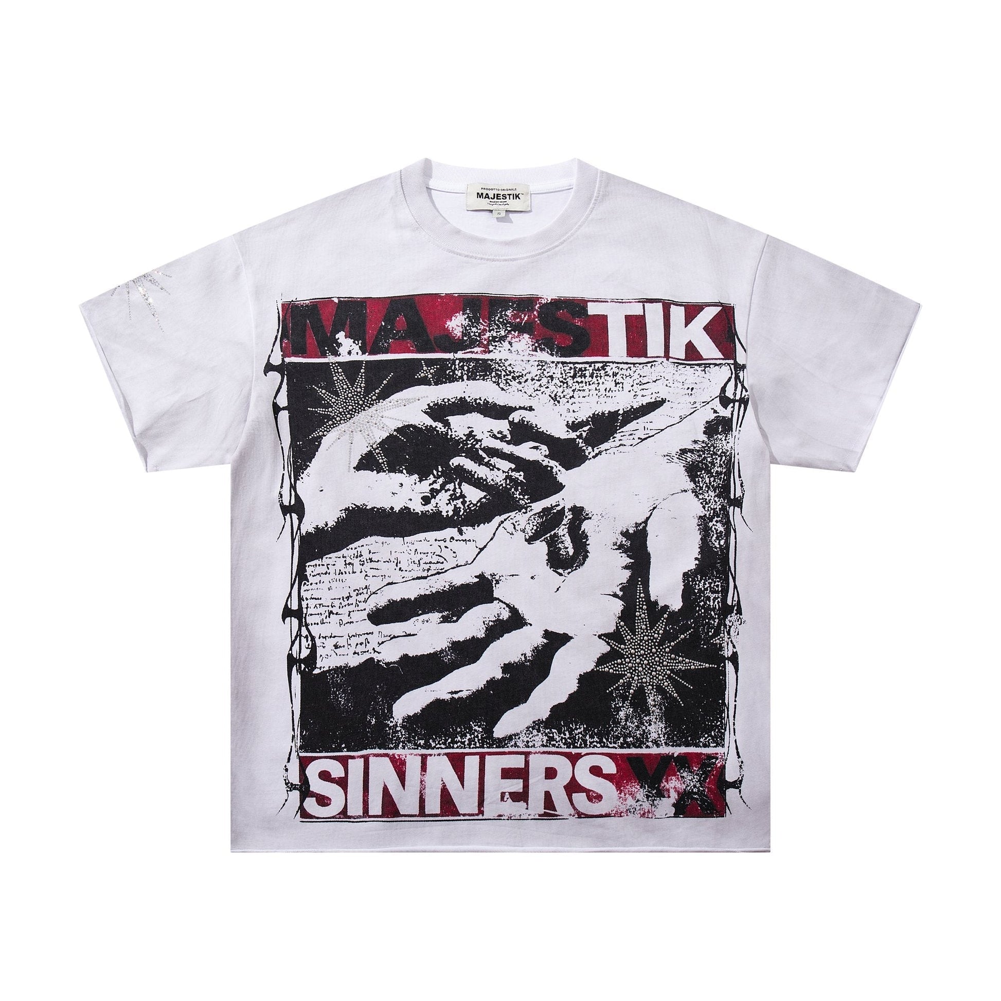 MAJESTIK Rhinestone Graphic Short-Sleeve T-Shirt ¡ª hero