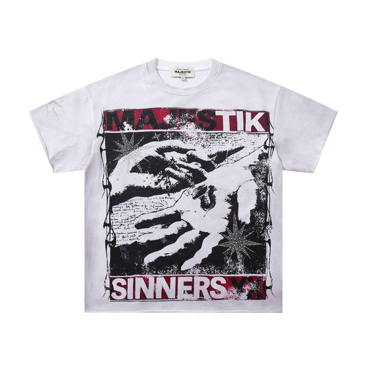MAJESTIK Rhinestone Graphic Short-Sleeve T-Shirt ¡ª hero