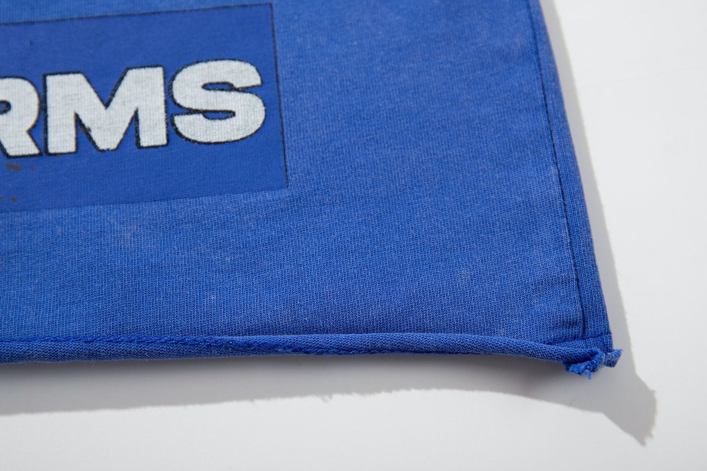 MAJESTIK Washed Blue Front & Back Graphic Short-Sleeve T-Shirt ¡ª detail