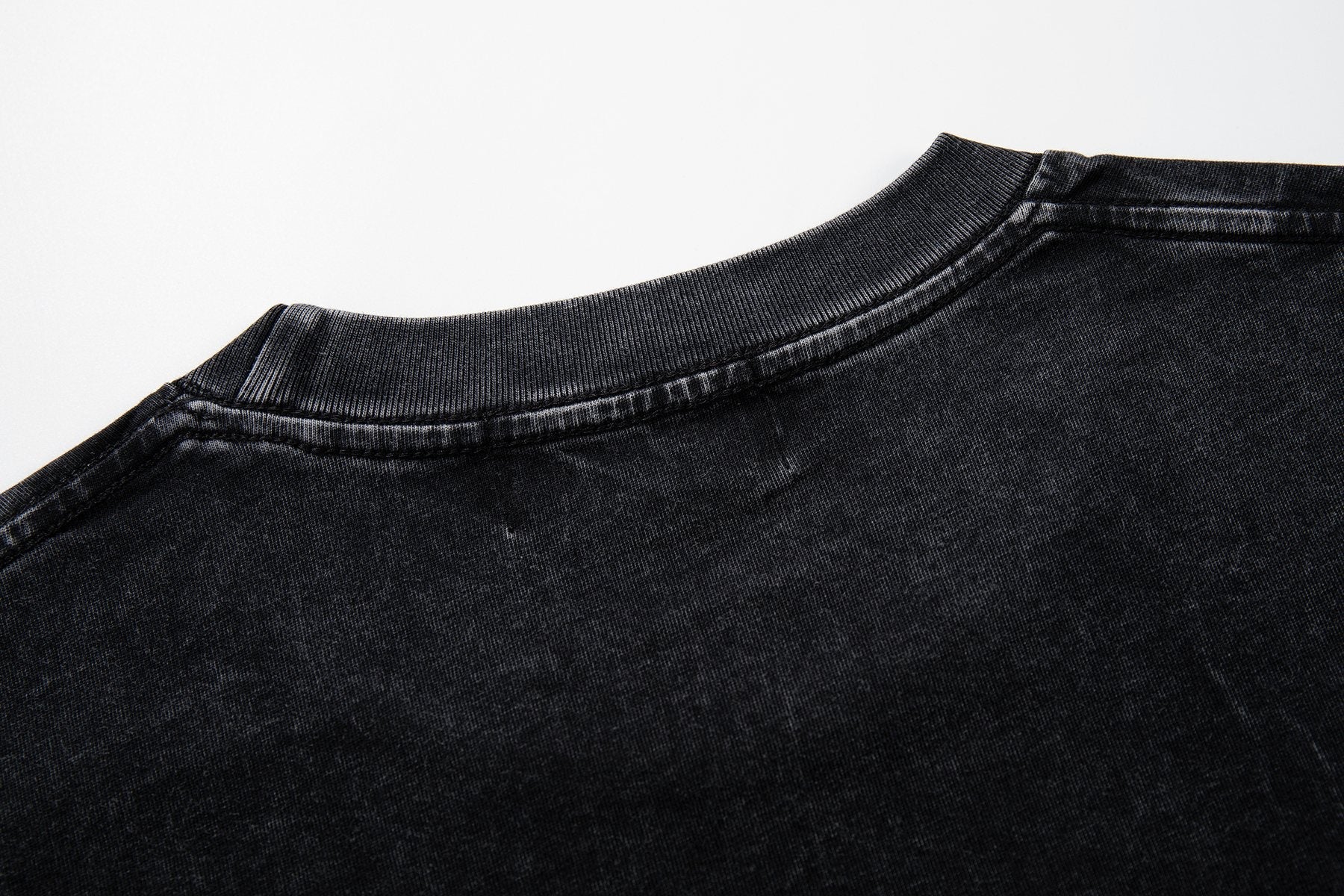 MAJESTIK Washed Black Boxing Graphic T-Shirt ¡ª detail