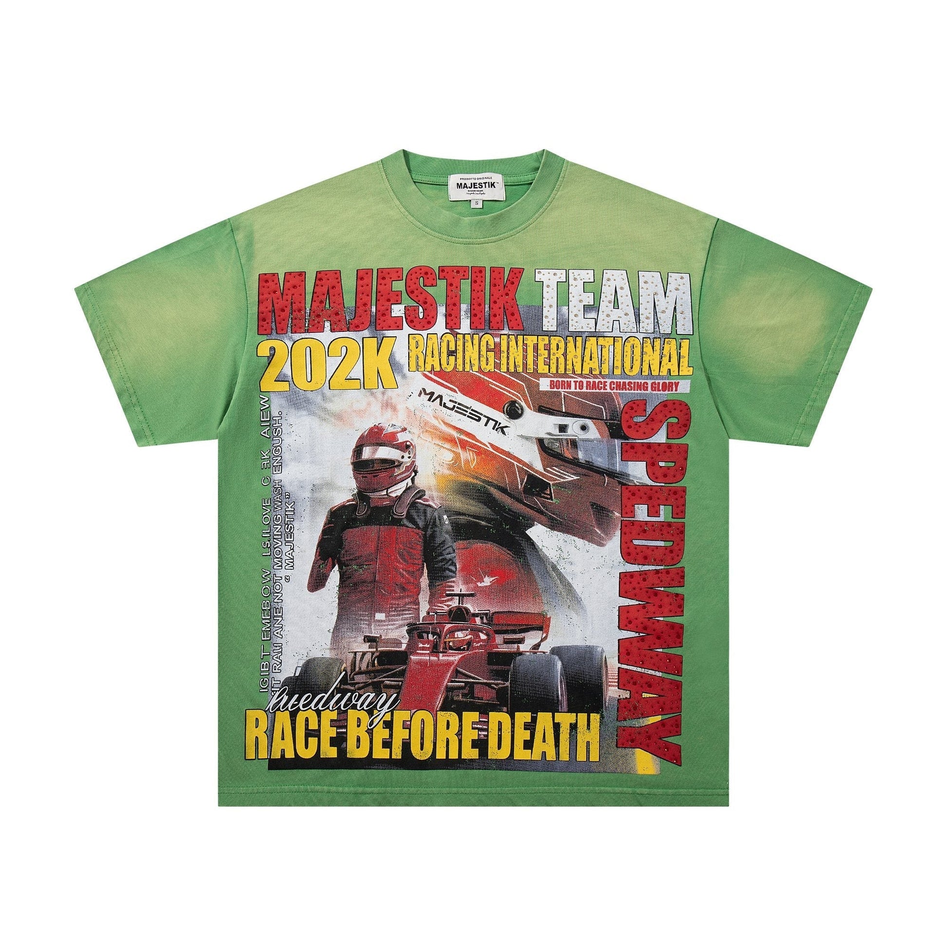 MAJESTIK Racing Graphic T-Shirt - Green ¡ª hero