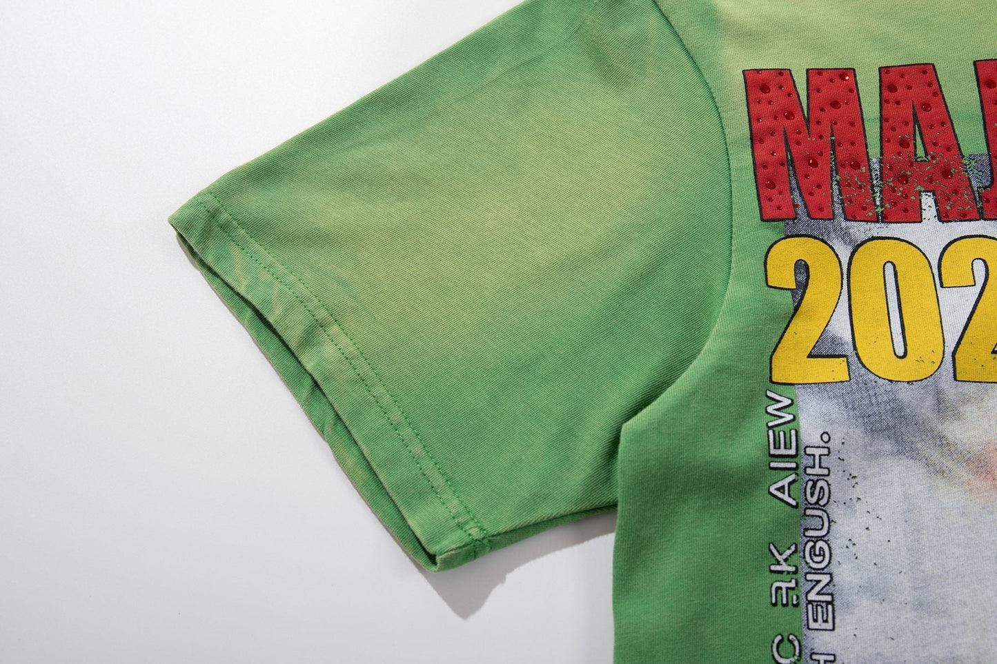 MAJESTIK Racing Graphic T-Shirt - Green ¡ª detail
