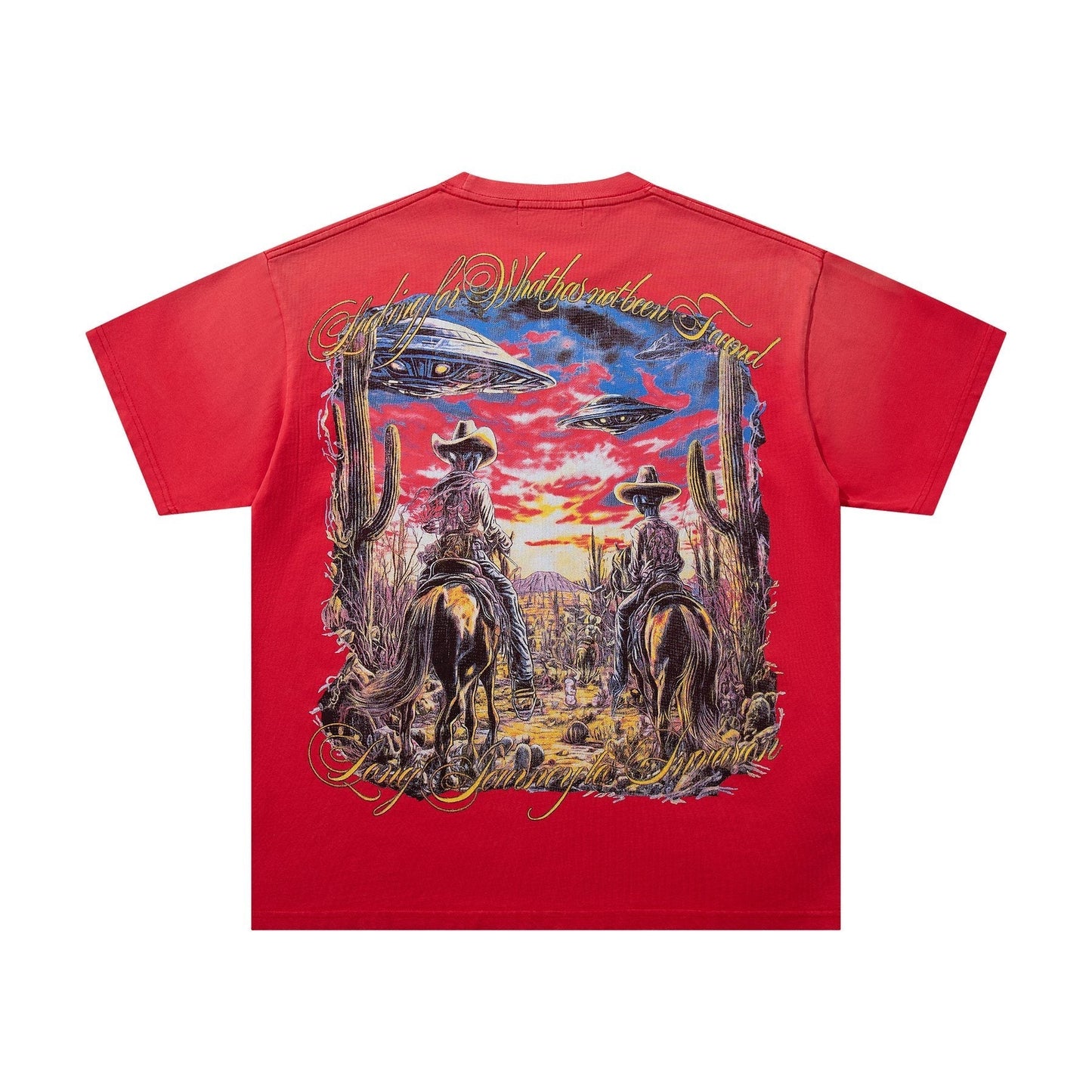MAJESTIK Western Horse Graphic T-Shirt ¡ª back