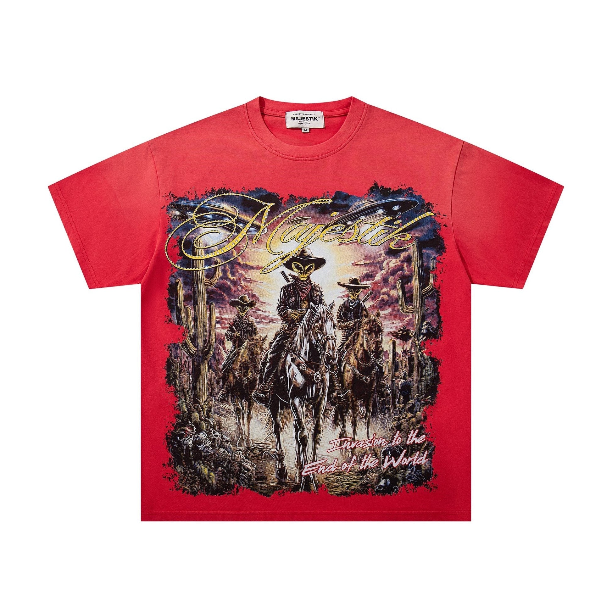 MAJESTIK Western Horse Graphic T-Shirt ¡ª hero