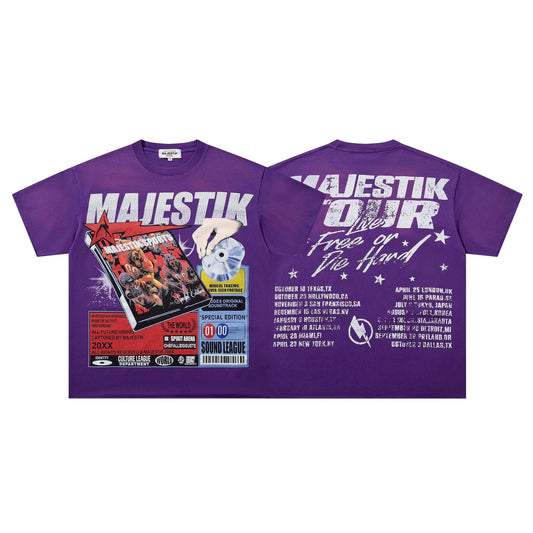 MAJESTIK Purple Tour Graphic T-Shirt ¡ª hero