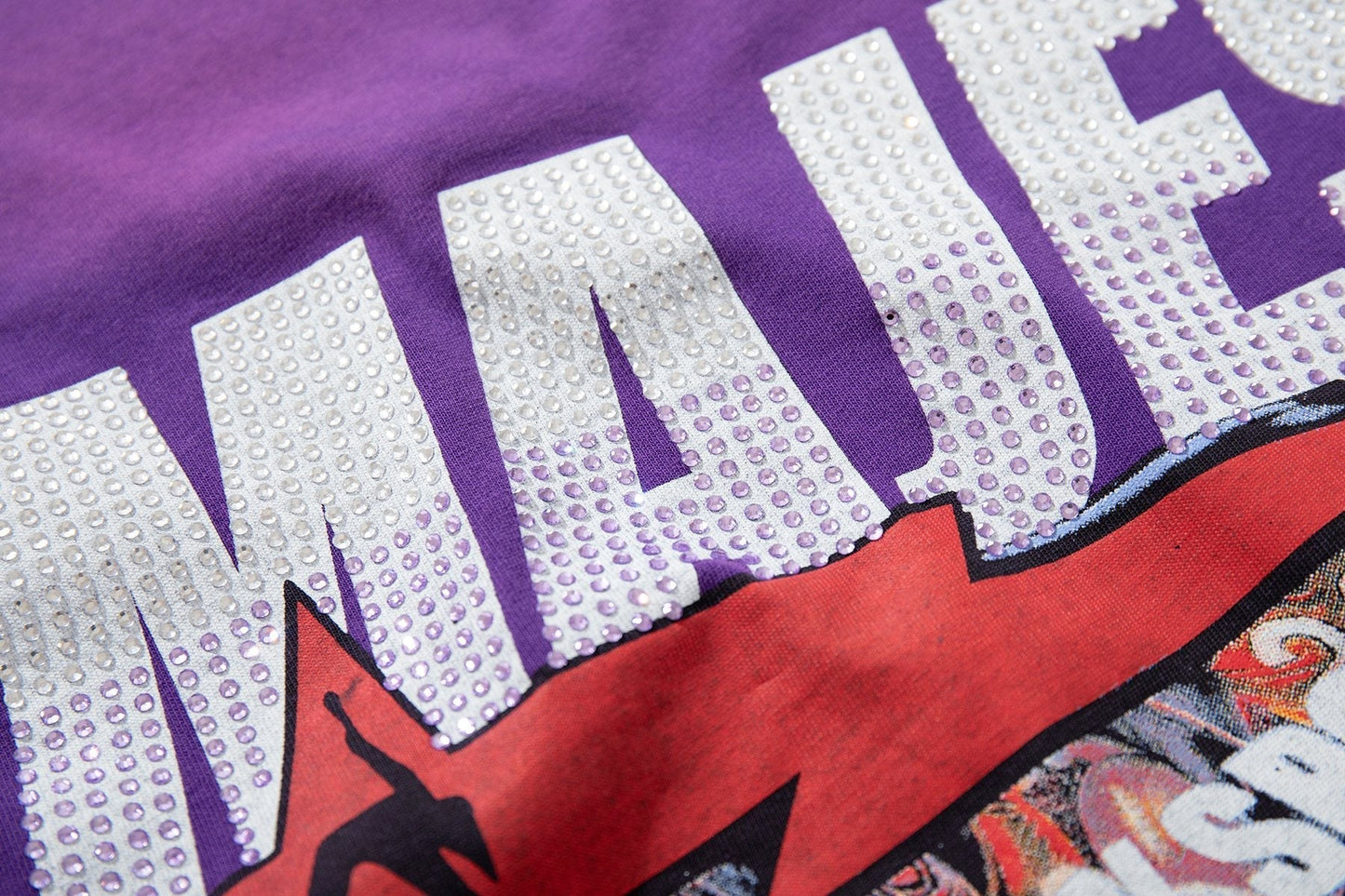 MAJESTIK Purple Tour Graphic T-Shirt ¡ª detail