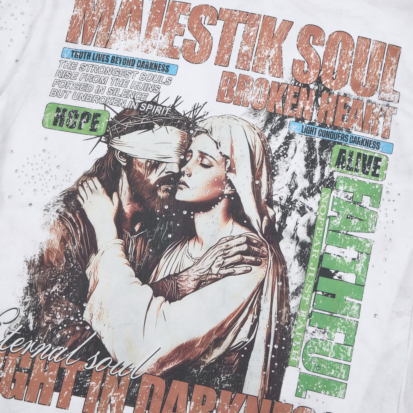 MAJESTIK Soul Graphic Short-Sleeve T-Shirt ¡ª detail
