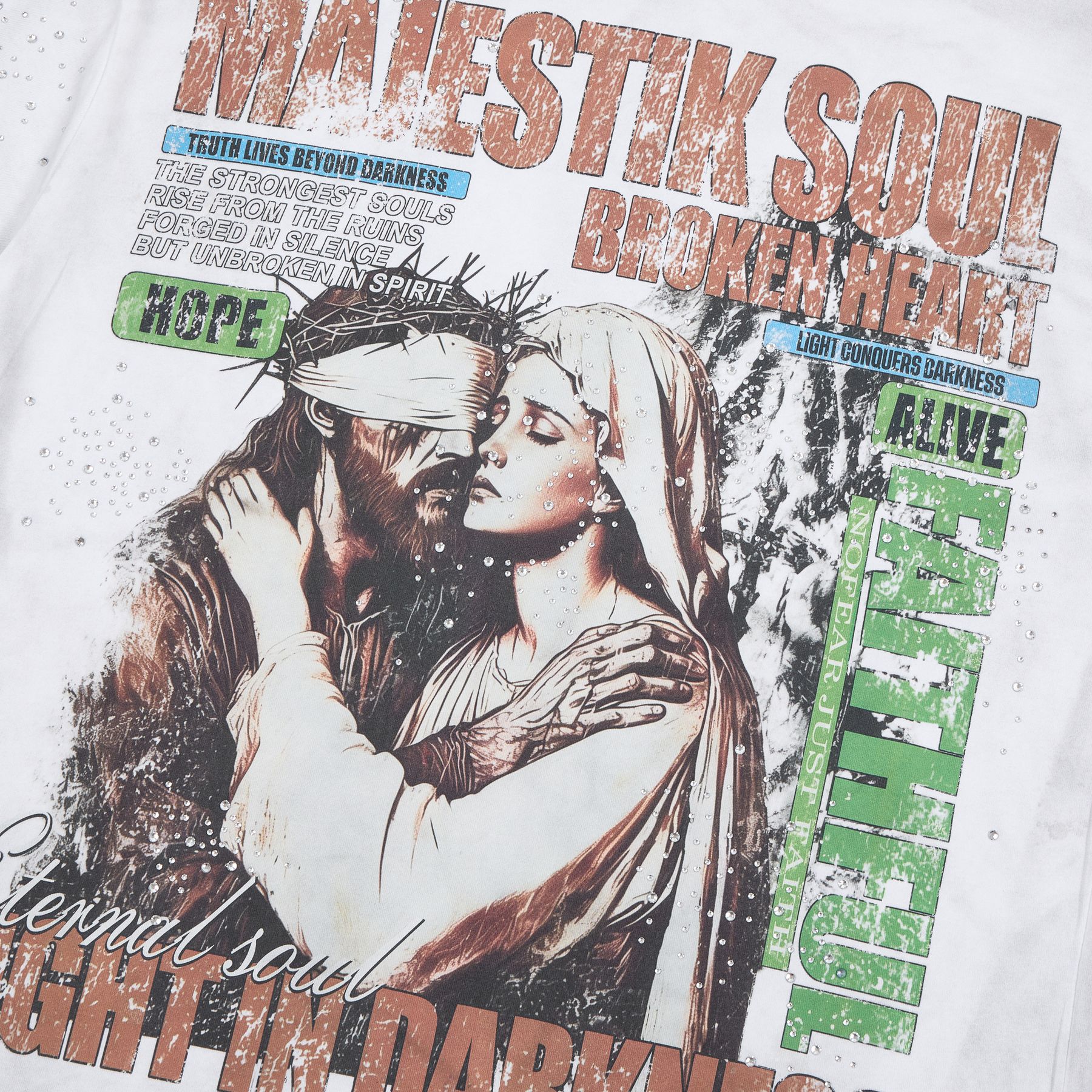 MAJESTIK Soul Graphic Short-Sleeve T-Shirt ¡ª detail